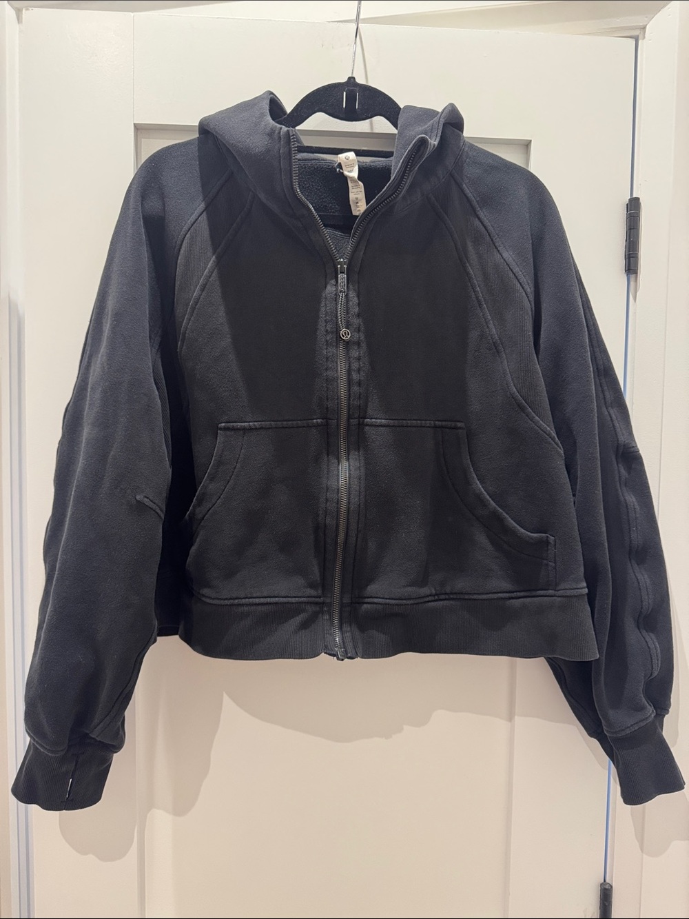 lululemon athletica Black Zip-Up Hooded Swearshirt